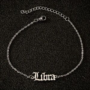 Silver Libra Zodiac Bracelet/Anklet